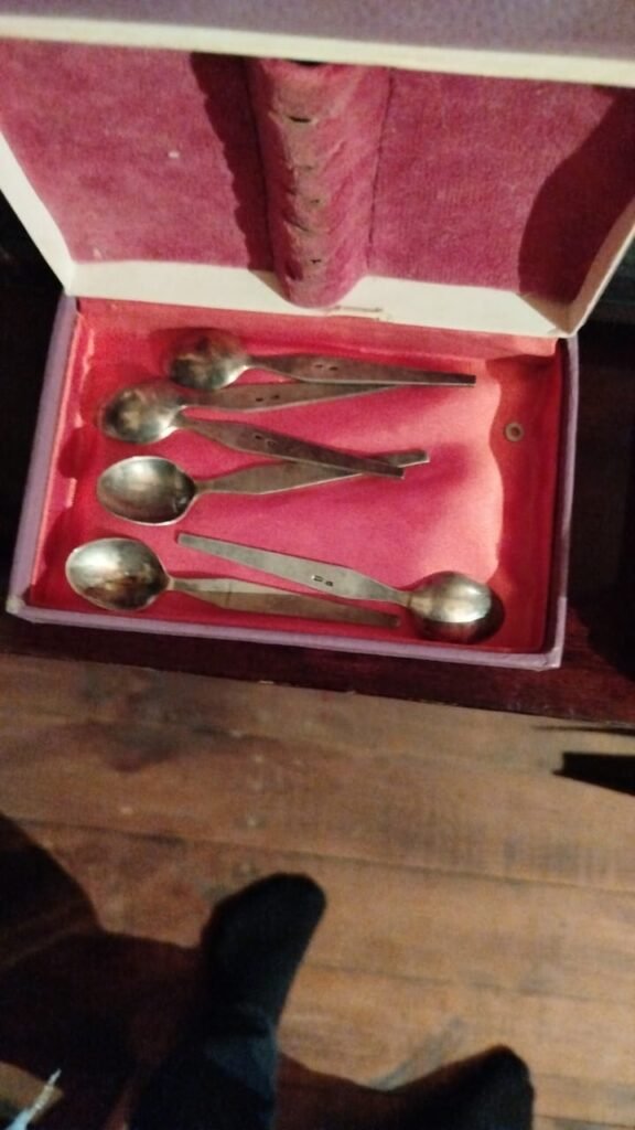 Sovet dövrünə aid gümüş qaşıqlar – Ulduzlu